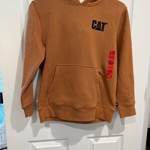 CAT Brown Hoodie NWTs size 10/12